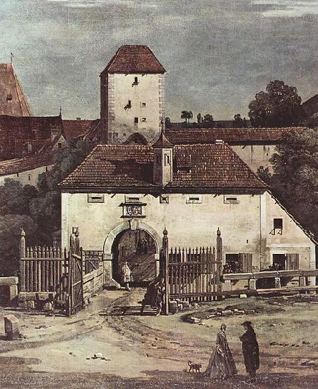 Bernardo Bellotto Ansicht von Pirna, Pirna von der Sudseite aus gesehen, mit Befestigungsanlagen und Obertor (Stadttor) sowie Festung Sonnenstein china oil painting image